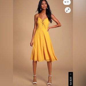 ❤️Lulu’s Golden Sunshine Dress